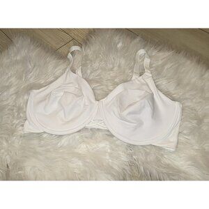 Vanity Fair 76571 Radiant Back Smoothing Bra Unlined Underwire Womens 38D White